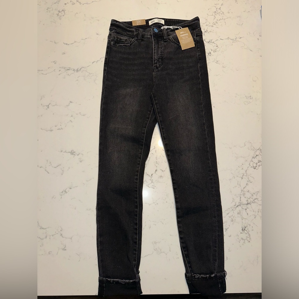 BKE jeans black 24 x 29 superior stretch Parker ankle tall - Picture 1 of 4